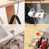 Creative Portable Metal Foldable Bag Purse Hook Handbag Hanger Holder Shell Folding Table 10 Colors Hooks & Rails196j