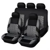 9pcs set Embroidery Car Seat Covers Set Universal Fit Most Cars Covers with Tire Track Styling Auto Interior Decoration Car Seat P3403