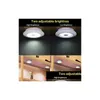 Capteur lumières sans fil dimmable LED sous armoire télécommande à piles placards lumière pour garde-robe salle de bain livraison directe Li Dhum0