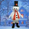 Costume de mascotte de bonhomme de neige de noël, de haute qualité, Costume de spectacle de fête de noël, taille adulte, robe de fête d'halloween