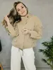 Felpe con cappuccio da uomo Felpe Primavera Colletto alla coreana Giacca da donna Casual Trench corto per donna Bottone allentato Bomber 2023 Streetwear 230915