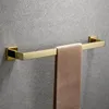 Juego de accesorios de baño, accesorios de baño pulidos en oro, gancho para bata, toallero, barra, anillo, soporte de papel tisú, accesorios, decoración, 300w