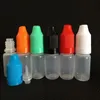 Dropper Bottles 3ml 5ml 10ml 15ml 20ml 30ml 50ml Plastic PE Soft Empty Needle Bottle with Childproof Cap Long Thin Dropper Tips Ianbl