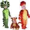 Triceratops Costume Boys Kids T-Rex kostium cosplay dinozaur kombinezon Halloween cosplay kostium świąteczny dla dzieci246p