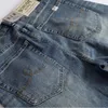 Męskie dżinsy Hipster Men Retro Made Old Micro Stretch Proste swobodne jeansy i spodnie 230914