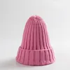 Beanie/Kafatası Kapakları Kış Örme Şapka Kadınlar Akrilik Beanie Unisex Elastik Sıcak Hip Hop Kapağı Yumuşak Baggy Bonnet Toptan 230914