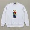 Gedruckt Bär Pullover Männer der Jugend Herbst Baumwolle Pullover Rundhals T-shirt Langarm Hemd Amerikanischen Standard Casual Top303F