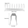 Kök förvaring 2st POT LID PLATE Rack Organiserare Rostfritt stål Drainer Commodity Shelf TABLEBETOP SKOLD DISHolder Tool