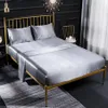 High Quality Duvet Cover Silk Bed sheets Four Piece Bedding Sets 9 Color On Comforter Sets204v