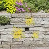 Decorazioni da giardino Arte del cortile in metallo con api 3 pezzi Decorazione a nido d'ape per patio esterno con recinzione in acciaio inossidabile