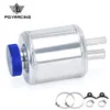 PQY - SILVER Jdm ALUMINUM RACING POWER STEERING FLUID RESERVOIR TANK CLAMPS PQY-TK61