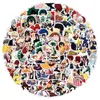 Su geçirmez çıkartma 50 100 PCS Anime Sticker'ım Kahraman Academia Japon Çizgi Film Vinil Çıkartma Dizüstü bilgisayar ped kaykay boku no Hero255G