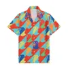 Men's Casual Vintage Chequered Shirts Short Sleeve Summer Hawaiian Bowling Shirt Skinny Fit Various Pattern Man Clothes Cardi241k