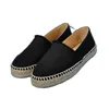 Zomer Mode Luxe Designer Dames Espadrilles Loafers Visser Canvas Platte Schoenen Lente Herfst Seizoenen Echt Leer Dames Casual Jurk Schoen