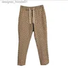 Men's Pants 21ss Mens women designer Jacquard pants Spring summer Men Denim Pant Double letter Casual letters Trousers high quality yellow L230915