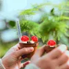 Garden Decorations Simulated Mushroom Bonsai Ornament Cupcake Topper Decor Foams Decorative Miniature