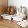 WBBOOMING Inicio Tres estantes para zapatos Caja de almacenamiento de zapatos japonesa de plástico Organizador ahorrador de espacio Armarios Contenedor creativo 2109332O