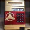 Nyhetsspel elektroniskt lösenord bank bankutomatbox kontant mynt matiska insättningslådor för barn släpp leverans dhlmk