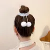 Fermagli per capelli Peluche Palla Corda Cravatte Scrunchies Decor Holder Anello a fascia Regali per ragazze Accessori per le donne