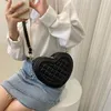 designer bag Shoulder Bags Love shaped heart bag Shoulder crossbody bags luxurys handbags chain hobo bum cowhide black purse women latest fashion leather