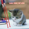 Stylo Laser pour taquiner les chats, 1 pièce, créatif et amusant, torche LED, pointeur Laser rouge, jouet interactif pour animaux de compagnie, couleur aléatoire, Whole204O