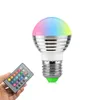 Żarówki LED RGBW E27 E26 E14 BBS Światło 5W RGB Światła do świątecznego oświetlenia IR Remote Controrl Dostawa Rurki Dhukh