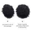 Syntetyczne peruki krótkie afro puff syntetyczne włosy do włosów chignon dla kobiet Kids Parbstring Ponytail Kinky Curly Clip w 230914