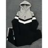 Tekniska tröjor Mens Hoodies Sweatshirts Down Parkas Trendy Brand New Trap tröja med tre färger Valfritt huvor 271 721