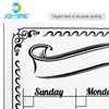 Tableaux blancs A3 tableau blanc planificateur mensuel tableau d'affichage magnétique cuisine quotidien flexible bulletin mémo tableaux aimant pour réfrigérateur calendrier de dessin 230914