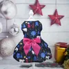 Vêtements pour chiens Robe de Noël Vêtements pour animaux de compagnie Gilet d'impression pour petits chiens moyens Vêtements Chat Mignon Mince Automne Hiver Chiot Accessoires