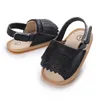 Sandały Summer Born Baby Girls Boys Tassel Flat Princess Dress Buty bez poślizgu gumowe obuwie maluch Pierwszy piechur