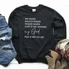 VÄG MAKER MIRACLE ARBETARE GUD Sweatshirt Women Letter Print Christian Hoodies Bibelvers Pullovers Jesus kläder Drop T200411221M