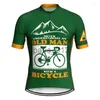 Overige Kleding Racejassen Heren Fietskleding Jas met korte mouwen MTB-shirt Racefietsshirt Downhill-jas Dragen Sportbescherming Crossrock Groen Tops x0915