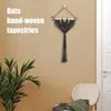 Wandtapijten Bloempot Netto Zak Macrame Handgeweven Vleermuisvorm Hangers Zachte Muur Planter Voor Plafond Decoratief