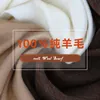 Scarves High Quality 100 Wool Scarf Men Women Solid Color Tassel Autumn Winter Business Versatile Classic Warm Soft Muffler Couples 230914