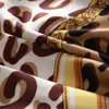 Szaliki 100 Twill Silk Scalf Women Leopard 2023 Drukuj Square Larch Bandana Luxury chusteczka hidżab żeńska głowa faulard 230914