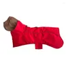 Vêtements pour chiens Vêtements d'automne et d'hiver pour animaux de compagnie Manteau matelassé Parkas Veste imperméable à col roulé Gilet en coton chaud