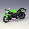 Diecast Model car WELLY 1 18 Ninja ZX10R Alloy Die Cast Motorcycle Model Toy Vehicle Collection Autobike Off Road Autocycle Toys Car 230915