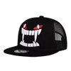 Cappellini da baseball Cappellino da uomo Snapback Cappello estivo da spiaggia per papà Cappello piatto Traspirante Nero regolabile Accessorio sportivo Hiphop per adolescenti