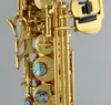 Eastern Music rose copper gold lacquer straight soprano saxophone with G key