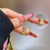 Charms Koreanische Mode Shell Perle Halskette für Frauen Edelstahl Kreative Kupfer Mikro eingelegten Marine Bankett Hochzeit Schmuck Geschenk 230915