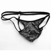 G3214 MENS String thong Contoured Pouch Fancy Arrow Front Double String midja paisley tryckt nylon spandex1672