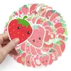 50pcs cute cartoon strawberry graffiti stickers PVC creative scooter diy fashion diary waterproof decoration