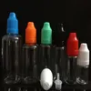 500pcs E Liquid PET Dropper Bottle with Colorful Childproof Caps Long Thin Tips Clear Plastic Needle Bottlesl 5ml 10ml 15ml 20ml 30ml 5 Tcgu