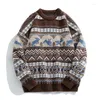 Men's Sweaters Christmas Sweater For Men Oversized Navidad Pullover Women Autumn Winter Couple Knitted Retro Pull Homme