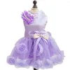 Vêtements de chien Robes Chiot Robe de mariée Femelle Chiens Costume Fille Rose Pour Doggy Teddy Chihuahua Pet Princesse Vêtements