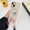 Custodie per cellulari Simpatico guinzaglio per cani con illustrazione cartoon adatto per iPhone 14 Promax 13 custodia per telefono 12 donne 11 crossbody Q230915