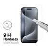 Protetor de tela transparente para iPhone 15 Pro Max 14 Plus XR XS HD Filme de vidro temperado de alta qualidade 9H 2,5D 0,33mm com pacote de varejo