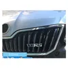 10 peças adesivo de liga de carro emblema do porta-malas traseiro para Skoda VRS logotipo Kodiaq Karoq 2 A7 Tour RS Superb Octavia Fabia 1 Rapid Accessorie244r