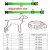 Hundhalsar Leases LED Collar Light Anti-Lost For Dogs Puppies Night Lumoinous Supplies Pet Products Accessories USB Laddning/Batteri 230915